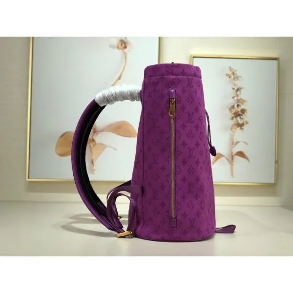Men&#8217;s Monogram Denim Chalk Backpack M44617 Purple 2019 Collection