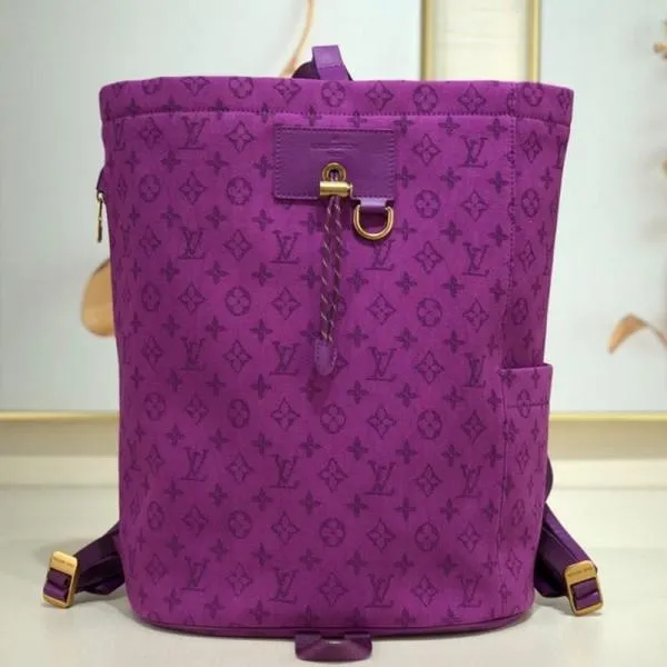Men&#8217;s Monogram Denim Chalk Backpack M44617 Purple 2019 Collection