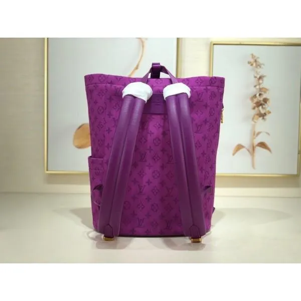 Men&#8217;s Monogram Denim Chalk Backpack M44617 Purple 2019 Collection
