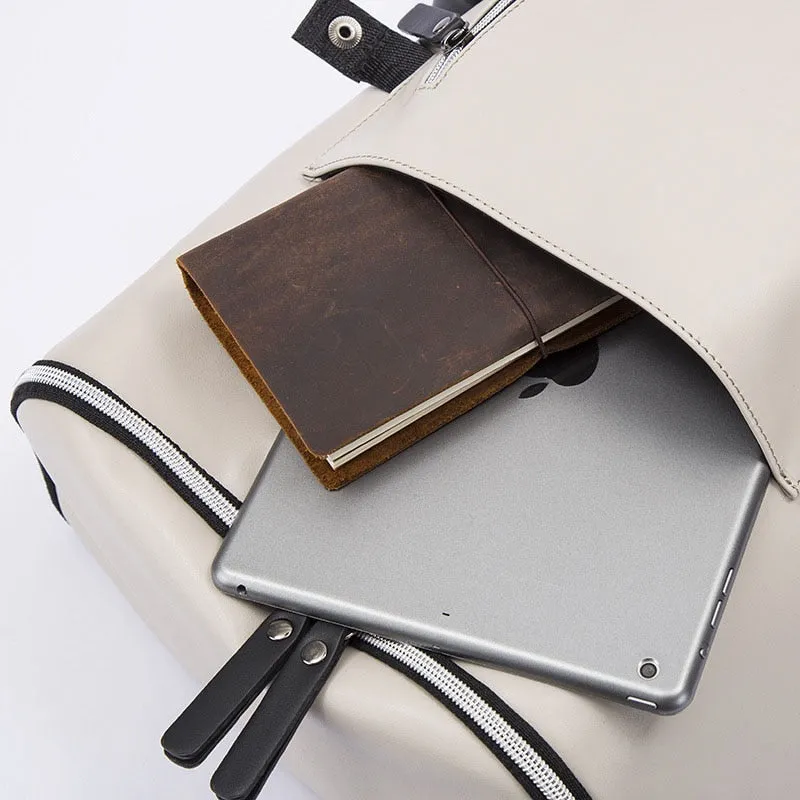 Minimalist Smart Casual Faux Leather Backpack
