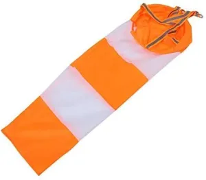 Mumusuki Airport Windsock, Windsock Rip Stop Nylon Rip Stop Outdoor Wind Measurement Sock Bag with Reflective Belt for Outdoors Airport Farm Park(0.8m)