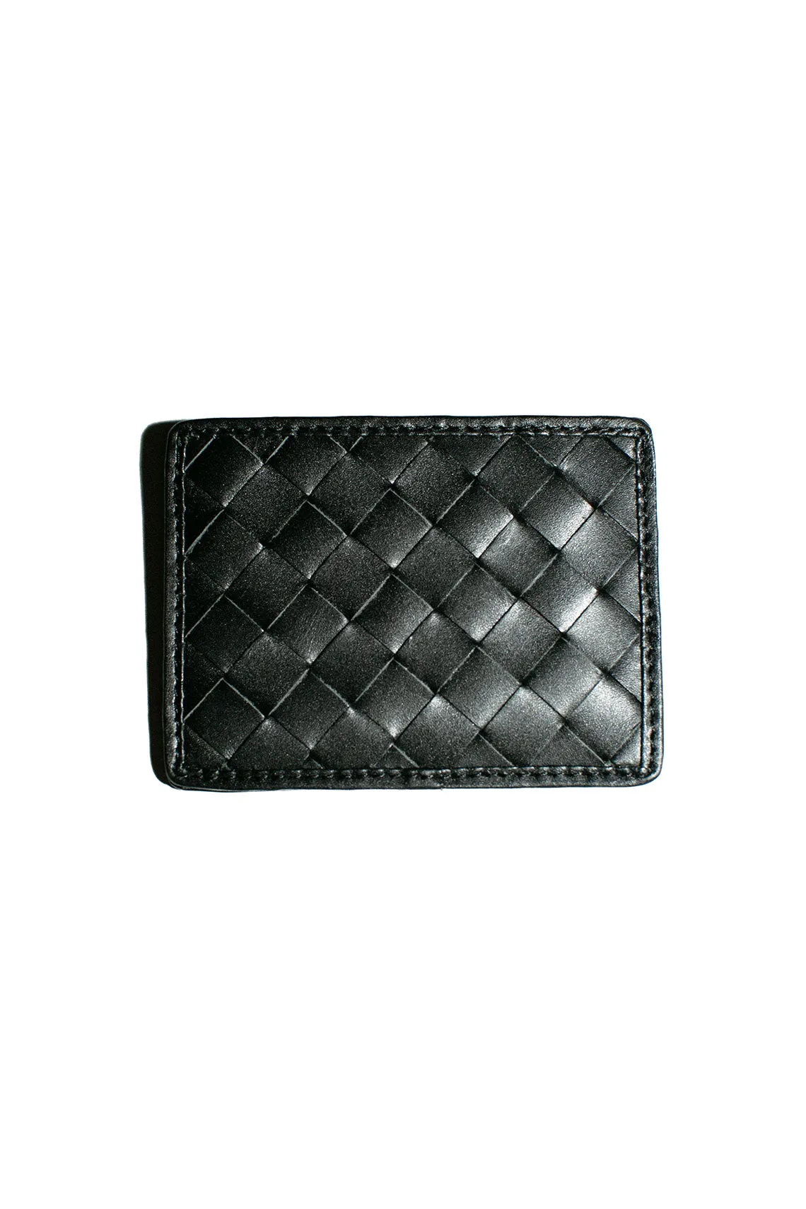 Nico Black Woven Card Case