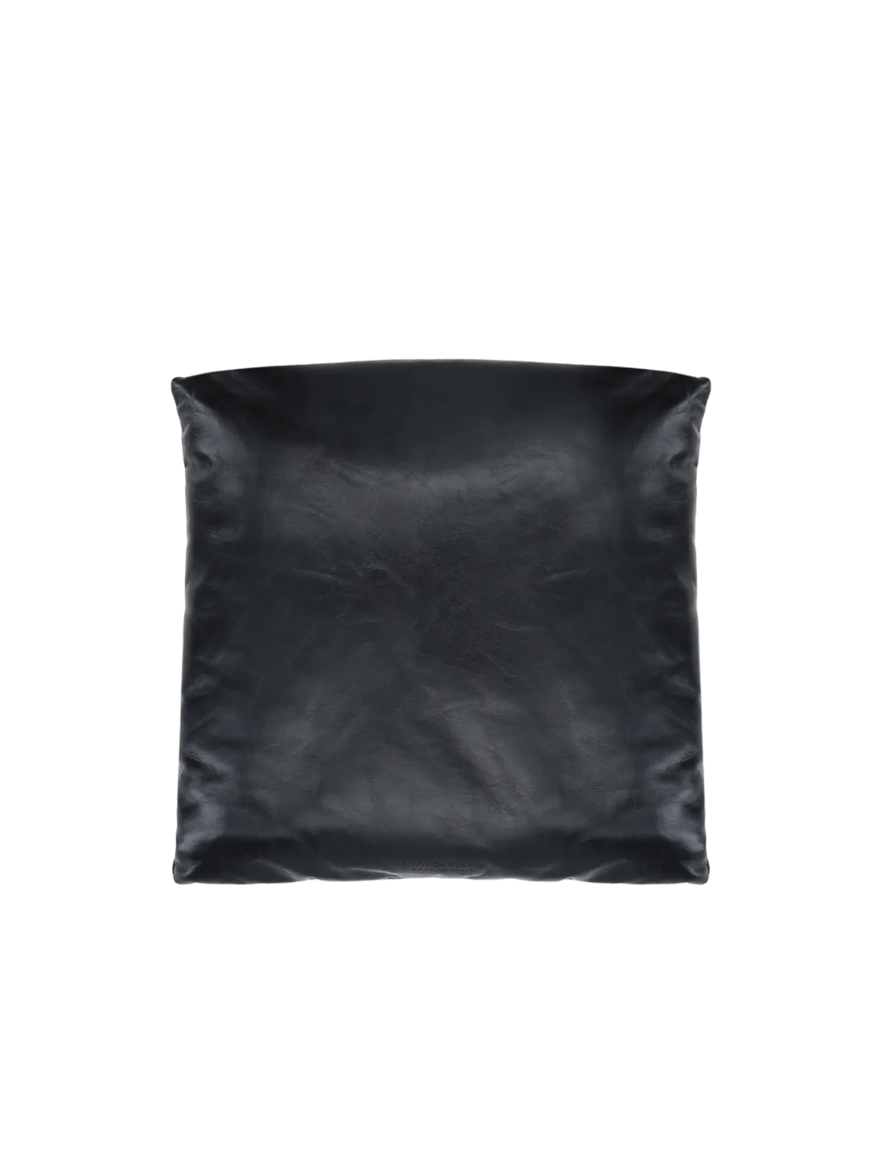 Padded Pillow Leather Clutch Bag