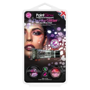PaintGlow UV Chunky Loose Glitter