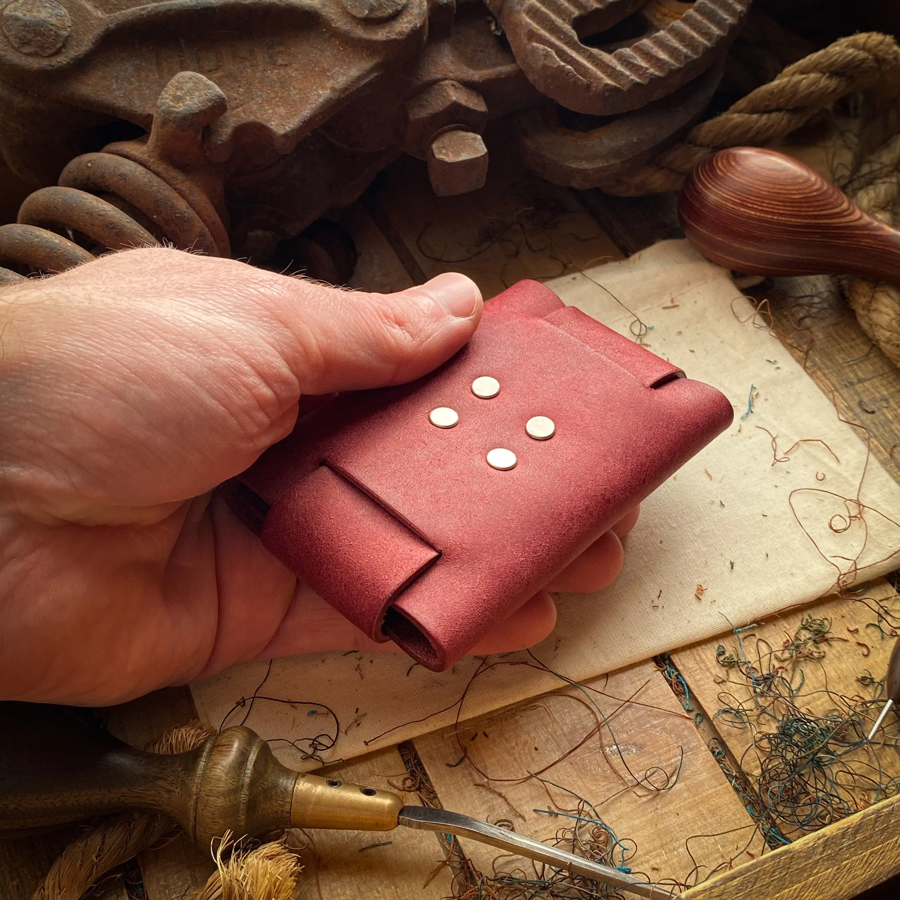 Posh Slim Minimalist Wallet - Bordeaux