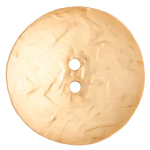 Round Polyamide 45mm Button - Butternut