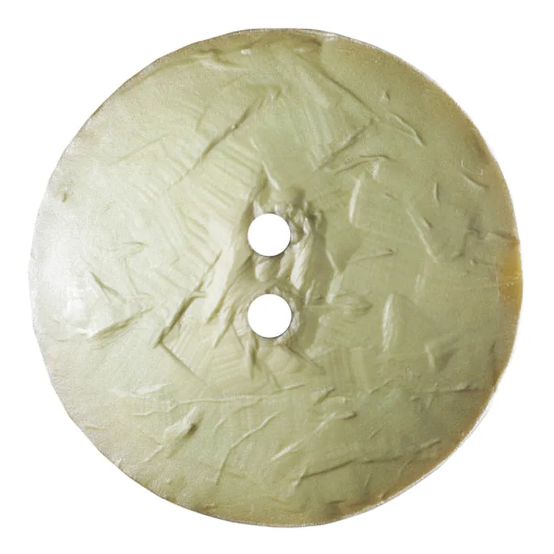Round Polyamide 60mm Button - Olive Green