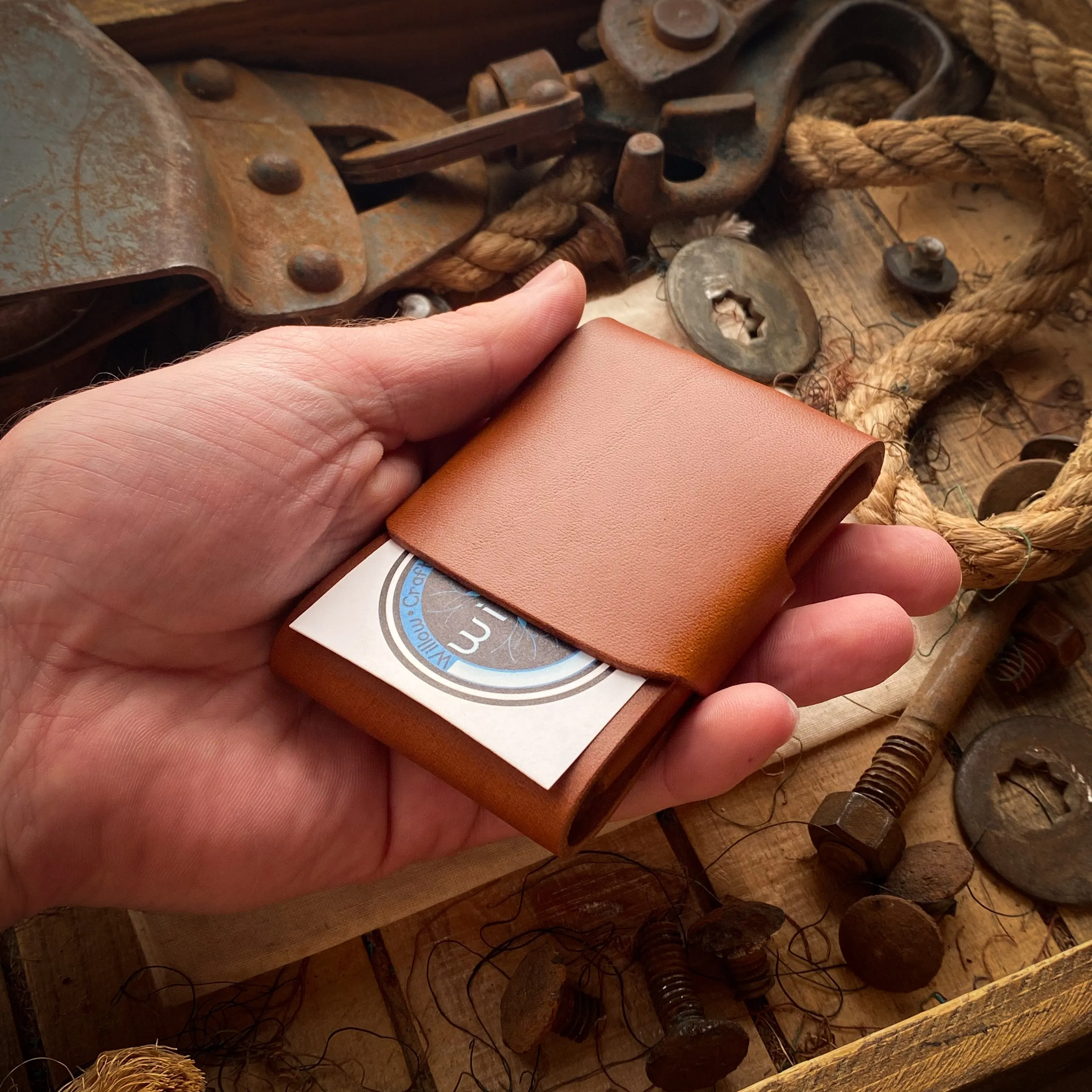 SLIM Swaddle Minimalist Wallet - Bourbon