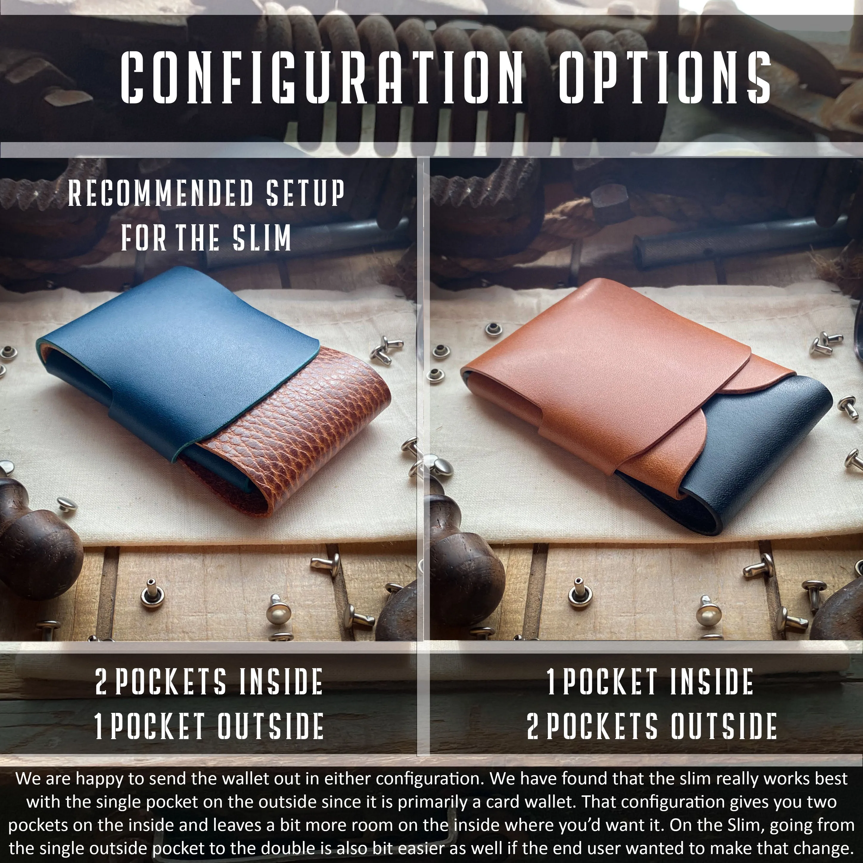 SLIM Swaddle Minimalist Wallet - Bourbon