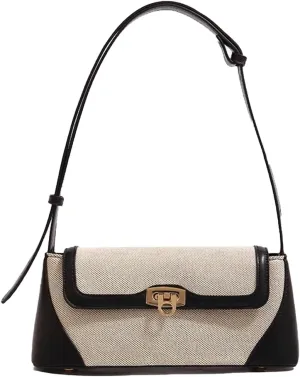 Small Shoulder Bag for Women, Retro PU Leather Underarm Bag Top Handle Hobo Tote Clutch Handbag Purse with Buckle Closure