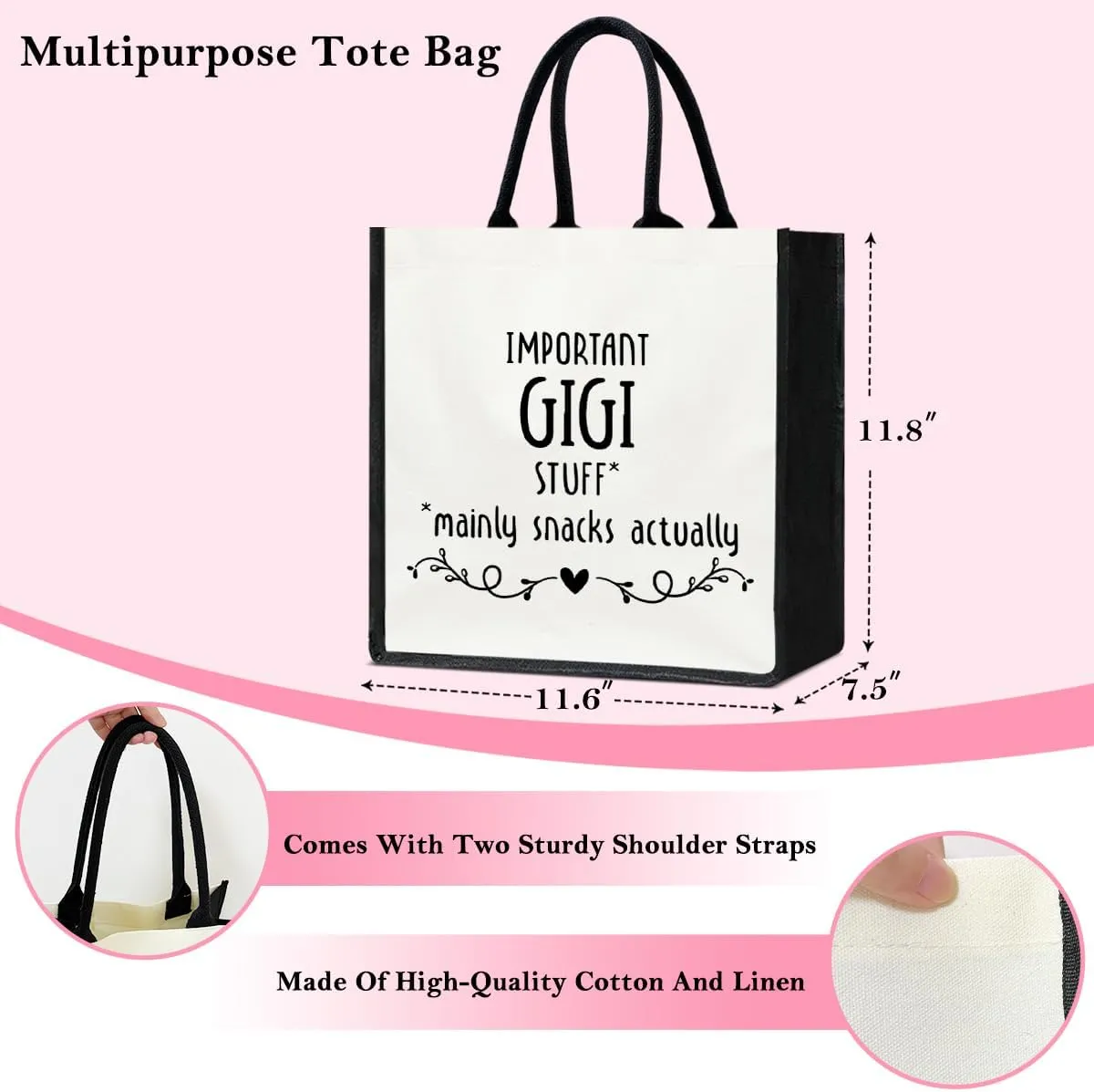 Tote Bag for Women, Birthday Gifts Retirement Gifts for Women