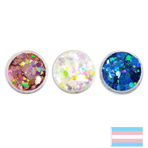 Transgender Flag - Festival Mixes Glitter Set (Save £2.00)