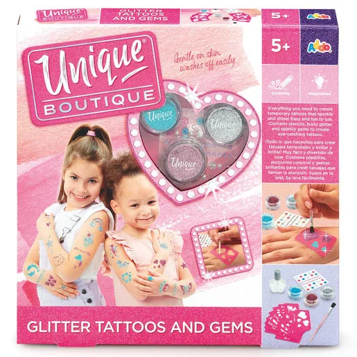 Unique Boutique Glitter Tattoos and Gems