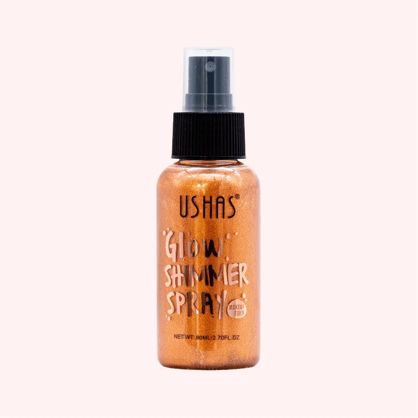 Ushas Glow Shimmer Glitter Moisturizing Face and Body Spray