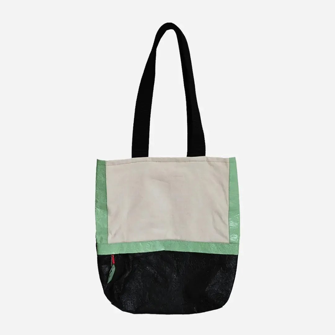 Very Nile Tote Bag Black and Green