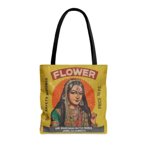 Vintage Indian Matchbox Art Tote Bag