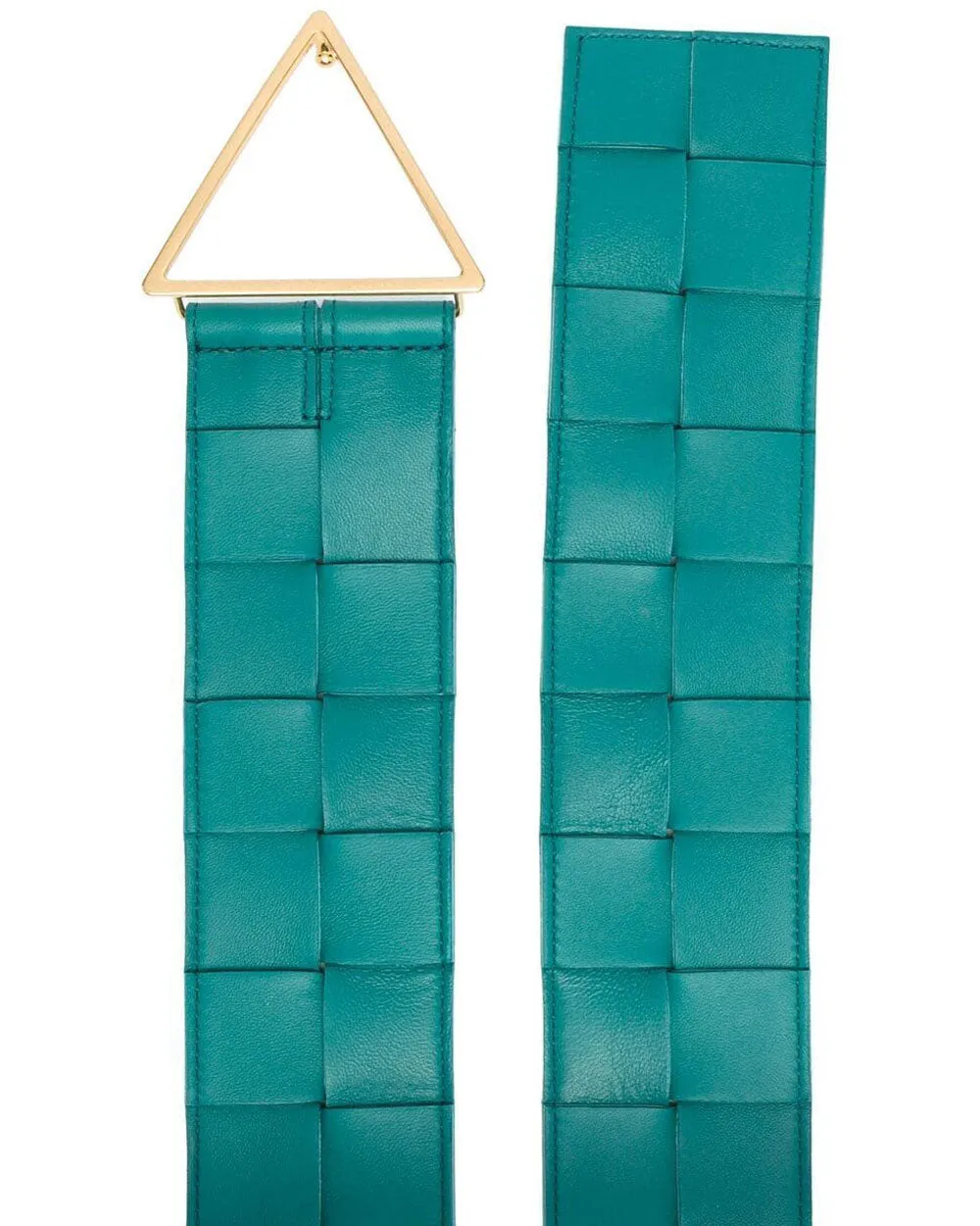 Wide Maxi Weave Belt in Mallard