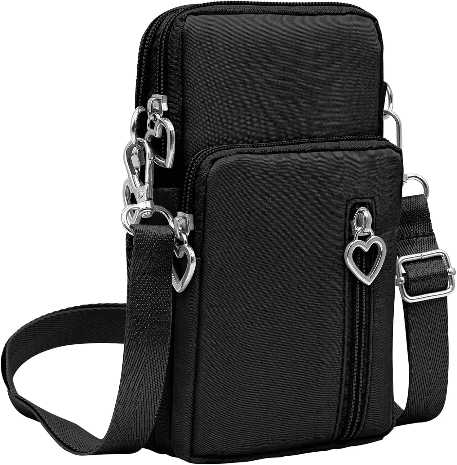 YINHEXI Small Crossbody Bags for Women Trendy, Mini Triple Compartment Cell Phone Crossbody Wallet Purses