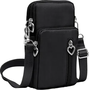 YINHEXI Small Crossbody Bags for Women Trendy, Mini Triple Compartment Cell Phone Crossbody Wallet Purses